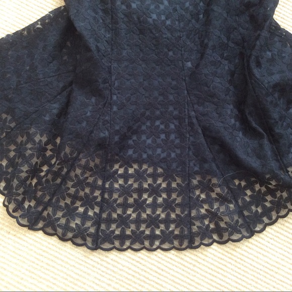 Talbots Black Floral Lace A-Line Skirt - Size 12 - Picture 9 of 9